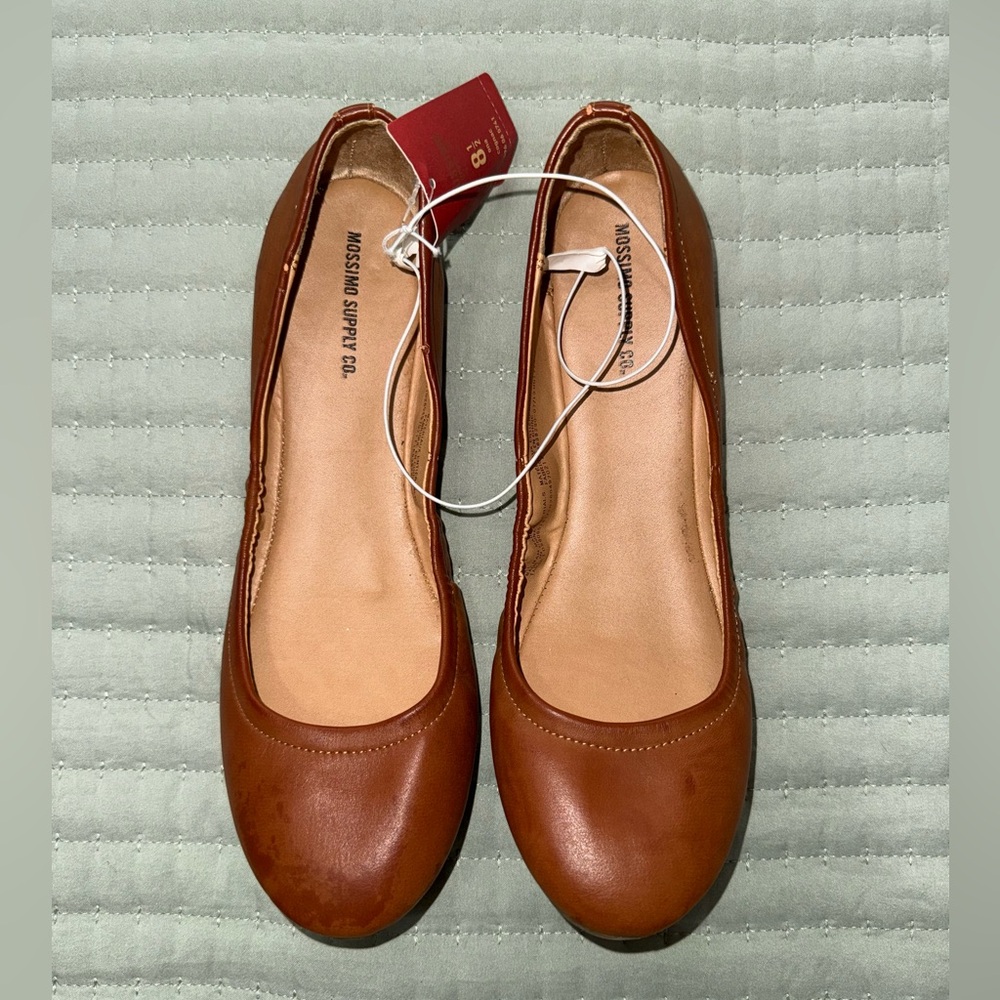 Mossimo Womens Light Brown Ballet Flat- size 8.5